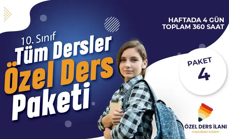 10. Sınıf Tüm Dersler Özel Ders Paketi 4