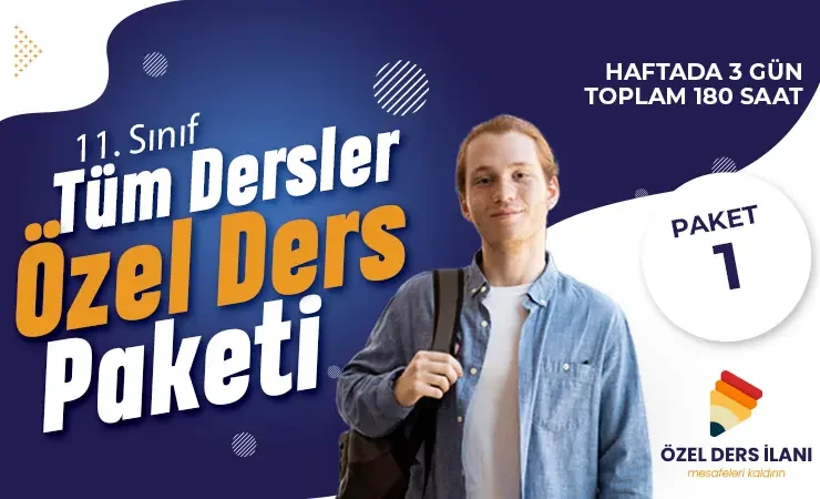 11. Sınıf Tüm Dersler Özel Ders Paketi 1