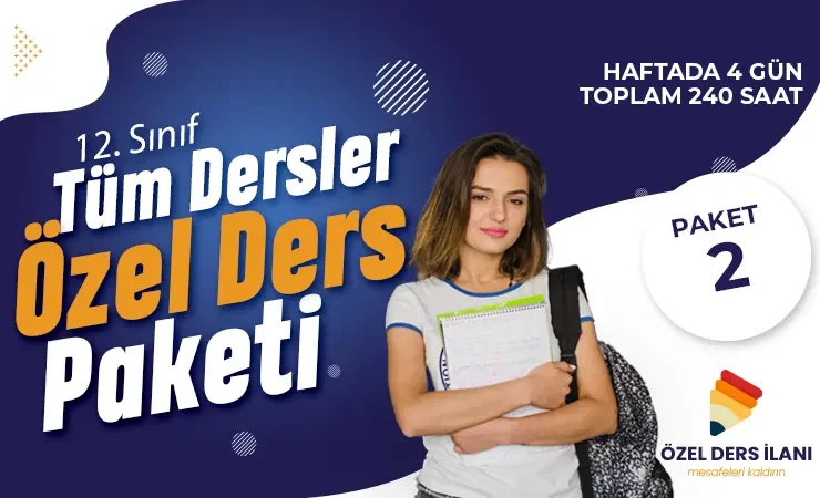 12. Sınıf Tüm Dersler Özel Ders Paketi 2