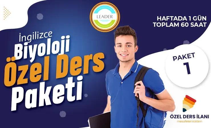 LEADER School İngilizce Biyoloji Özel Ders Paketi 1