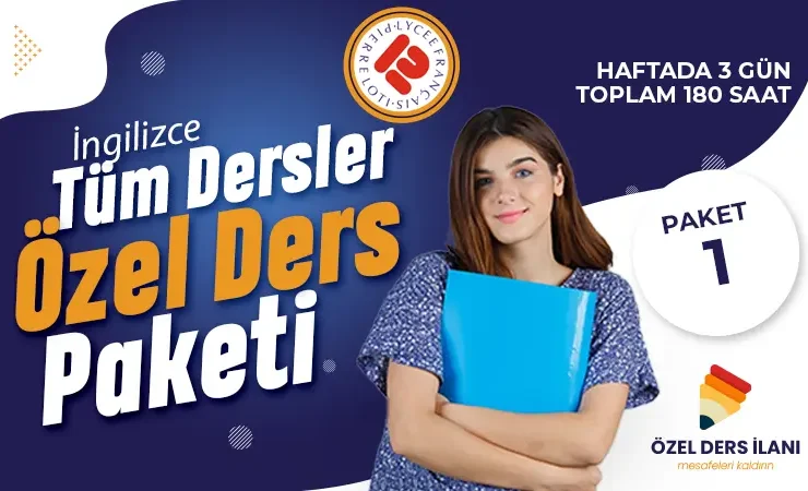 Pierre Loti İngilizce Tüm Dersler Özel Ders Paketi 1