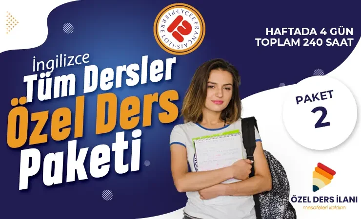Pierre Loti İngilizce Tüm Dersler Özel Ders Paketi 2